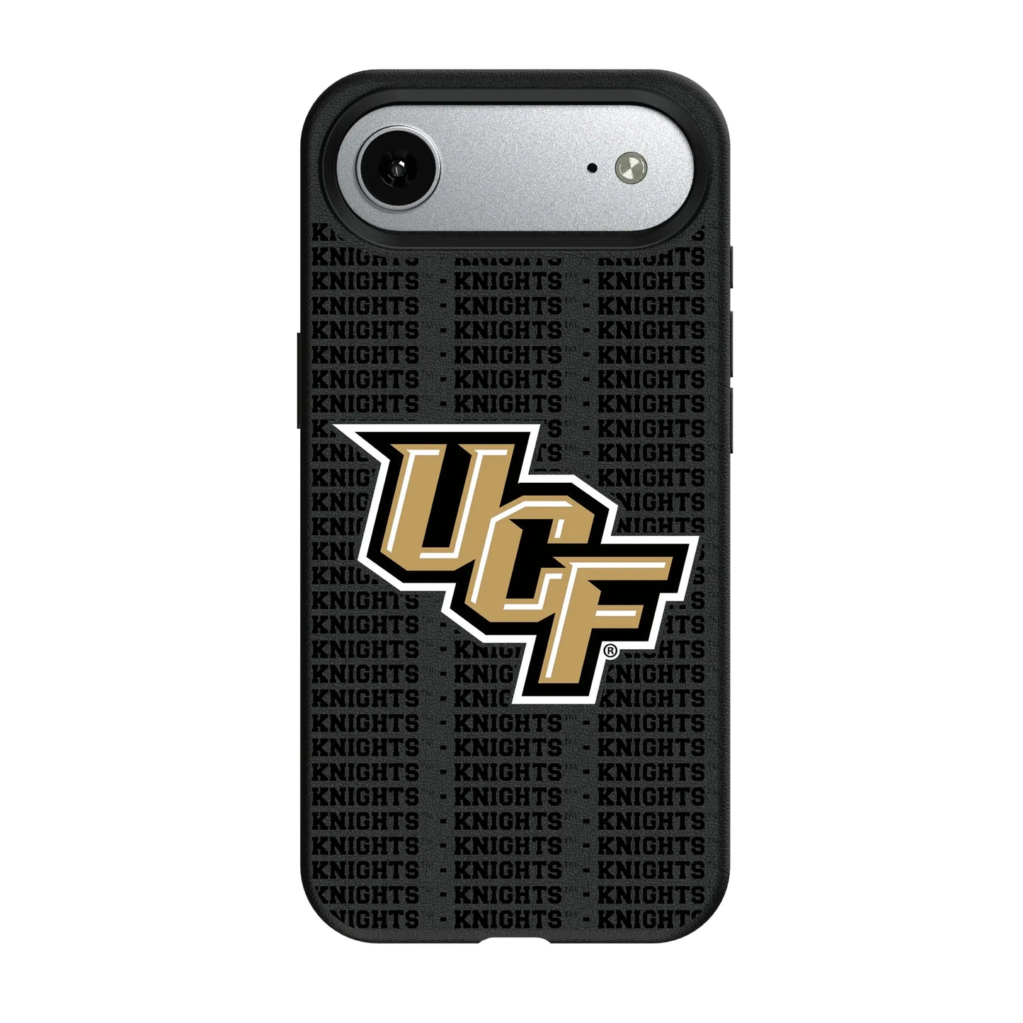University of Central Florida Golden Knights Text Backdrop MagSafe Compatible Phone Case for Apple iPhone