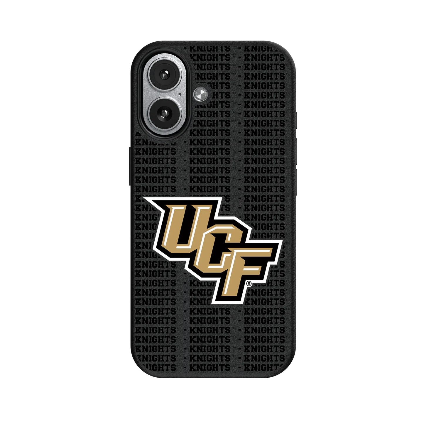 University of Central Florida Golden Knights Text Backdrop MagSafe Compatible Phone Case for Apple iPhone