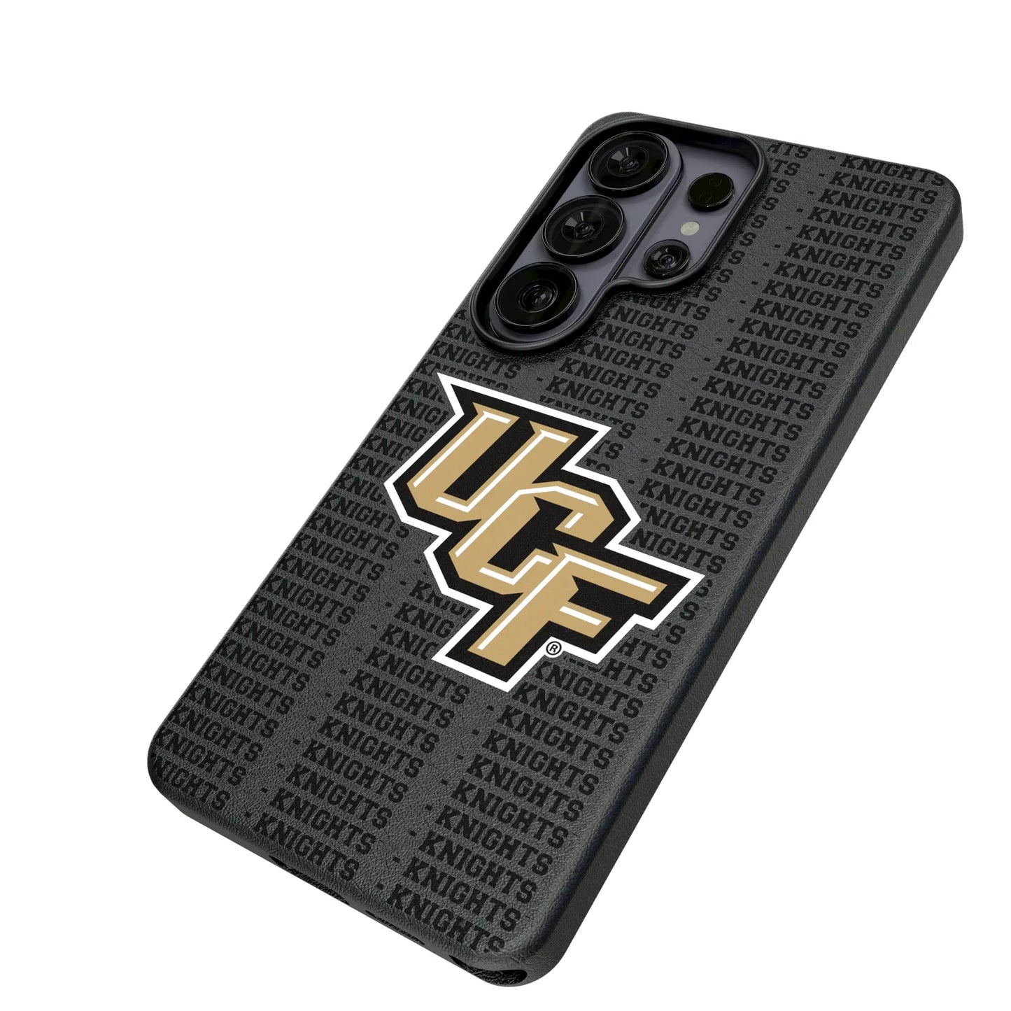 University of Central Florida Golden Knights Text Backdrop MagSafe Compatible Phone Case for Samsung Galaxy