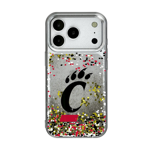 University of Cincinnati Bearcats Confetti Glitter Phone Case for Apple iPhone
