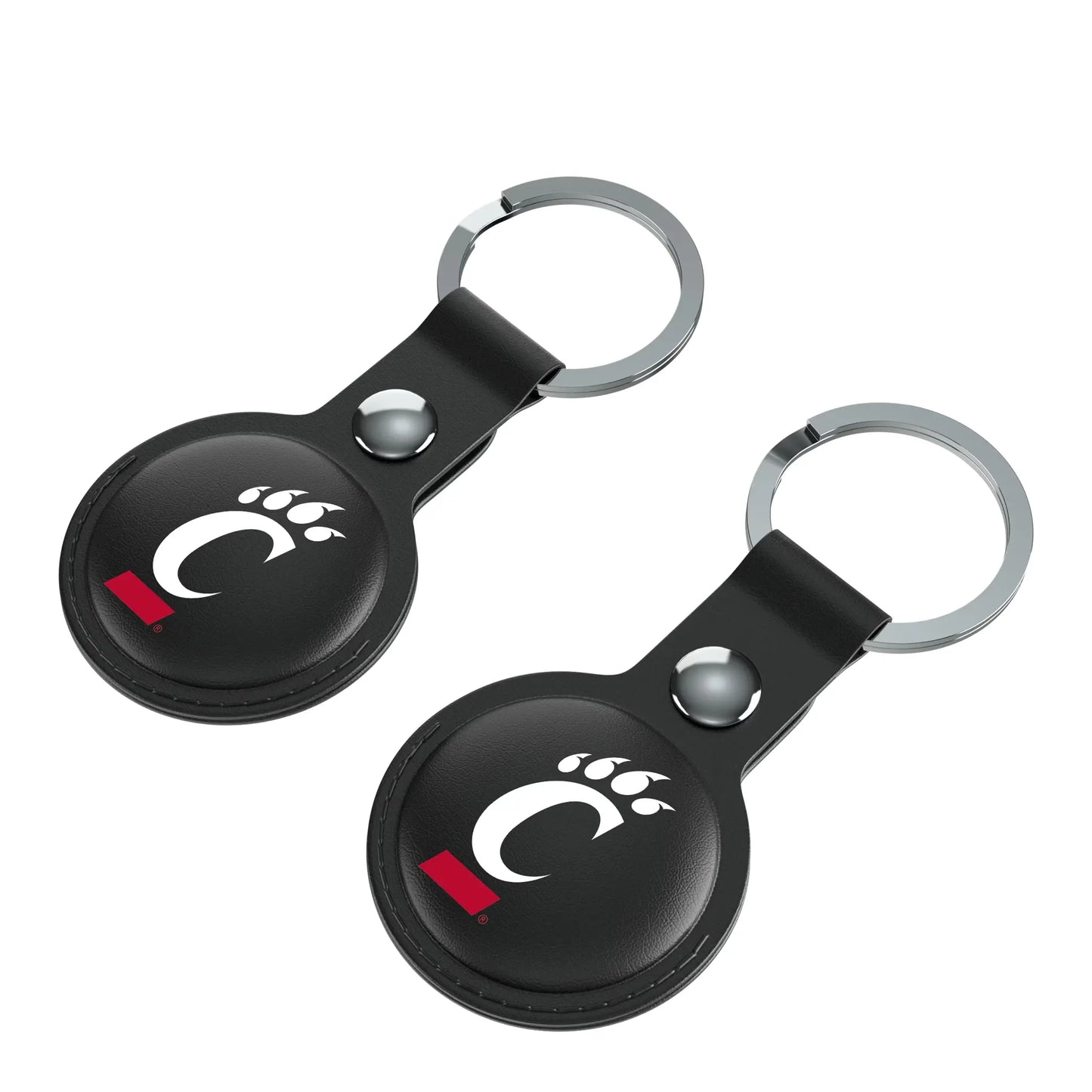 University of Cincinnati Bearcats Insignia Black Airtag Holder 2-Pack
