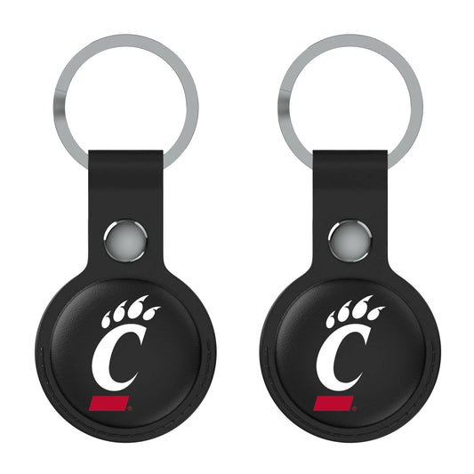 University of Cincinnati Bearcats Insignia Black Airtag Holder 2-Pack