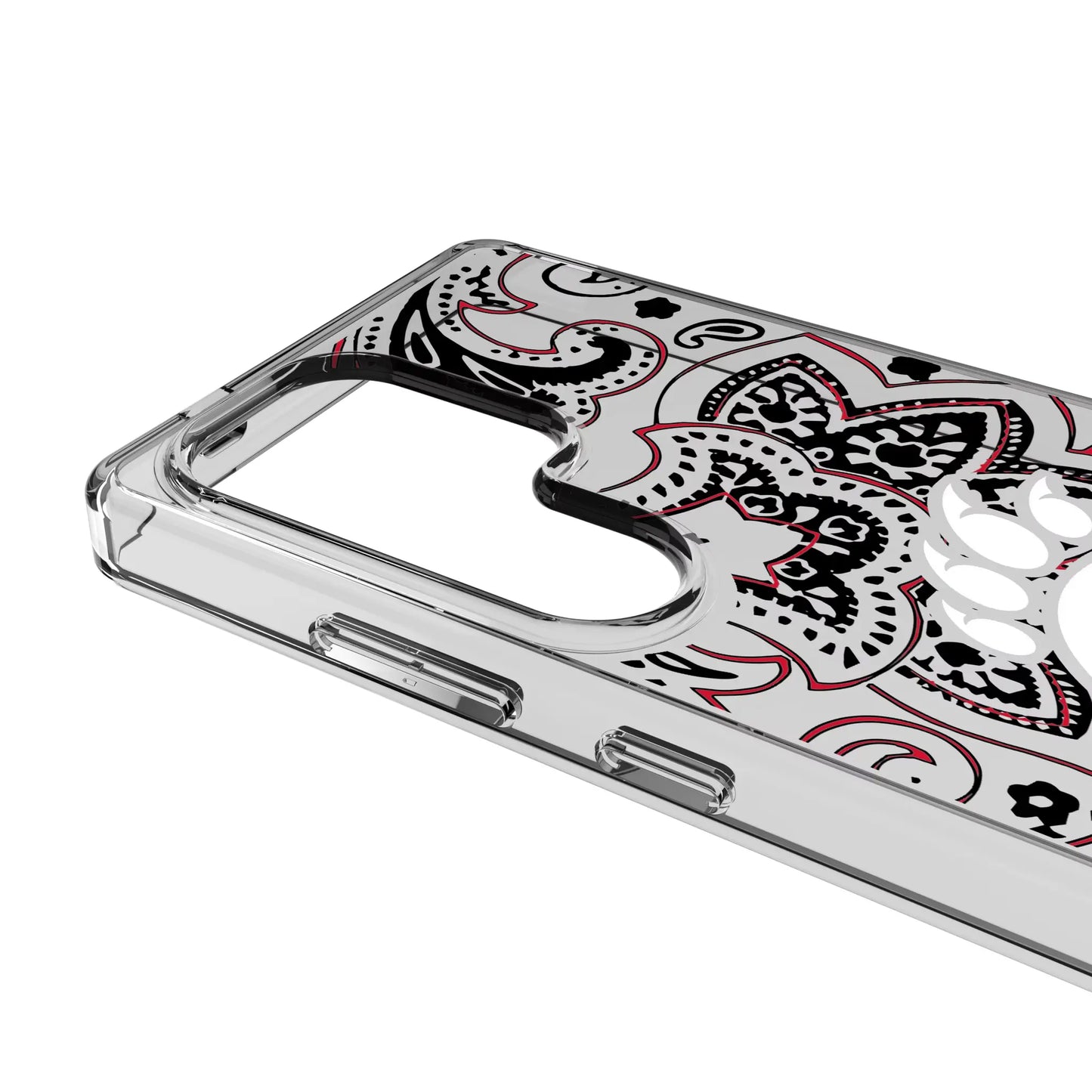 University of Cincinnati Bearcats Paisley Clear Phone Case for Samsung Galaxy