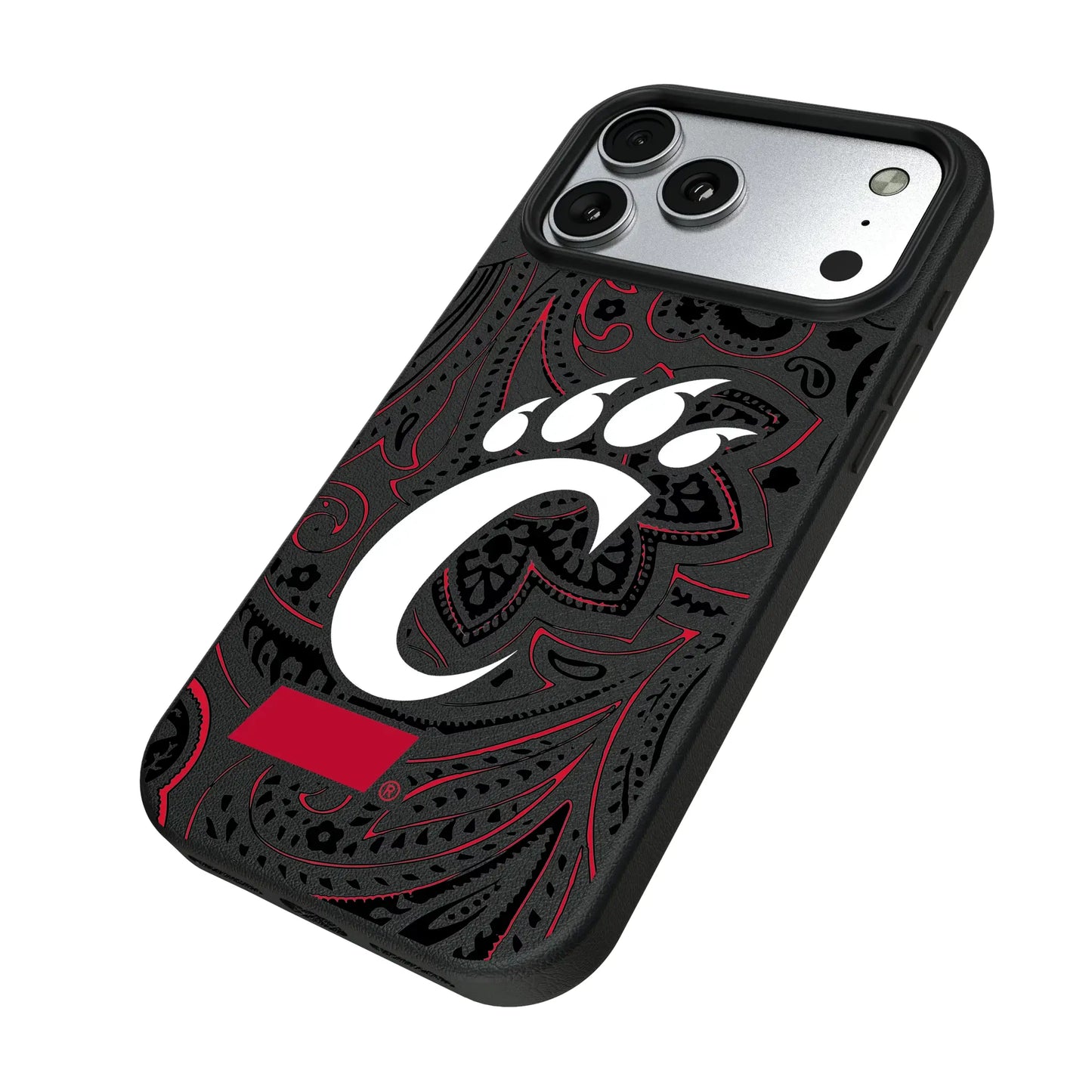 University of Cincinnati Bearcats Paisley MagSafe Compatible Phone Case for Apple iPhone