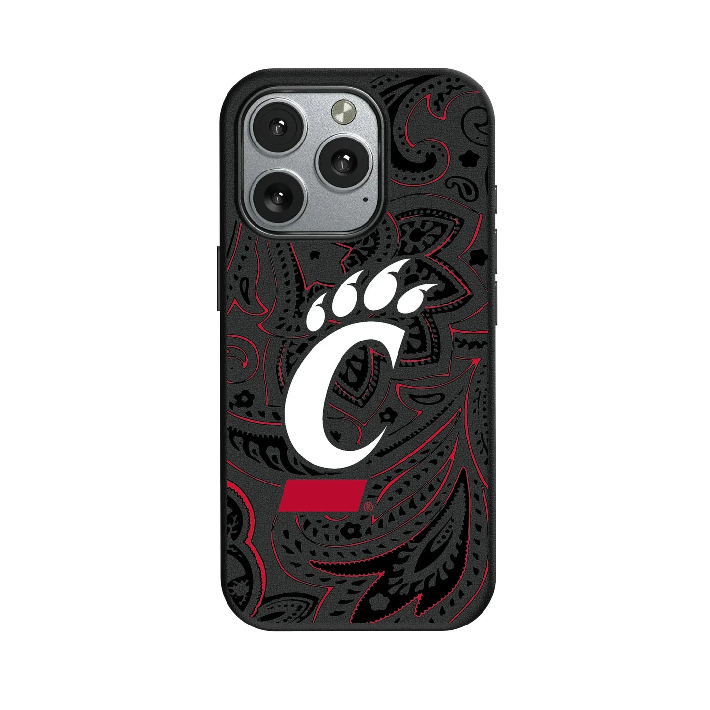 University of Cincinnati Bearcats Paisley MagSafe Compatible Phone Case for Apple iPhone