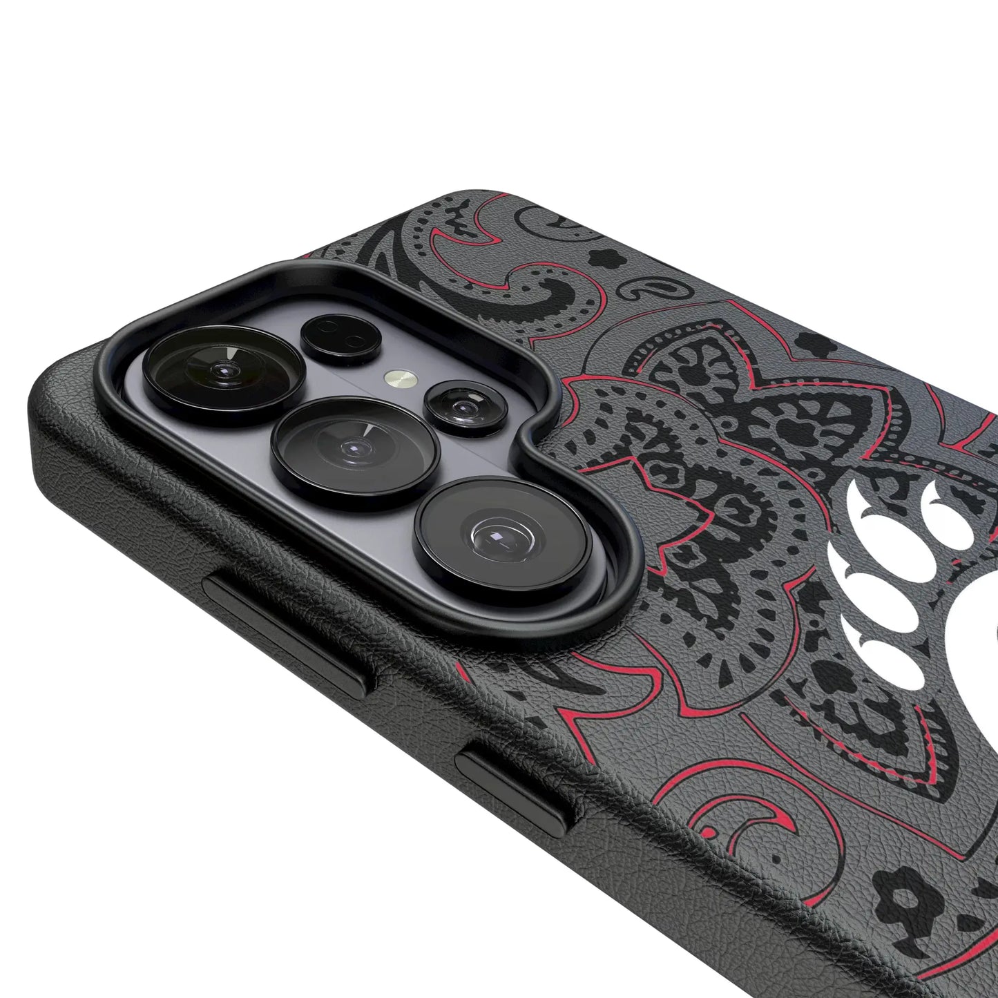 University of Cincinnati Bearcats Paisley MagSafe Compatible Phone Case for Samsung Galaxy