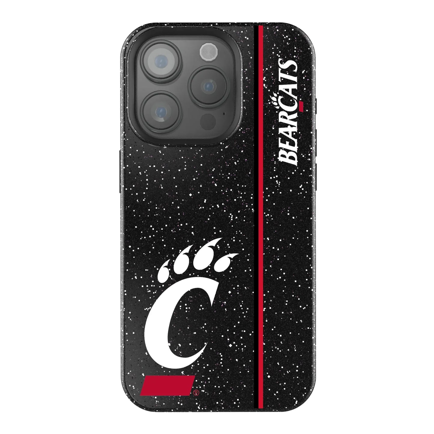 University of Cincinnati Bearcats Sidebar Black Bling Phone Case for Apple iPhone