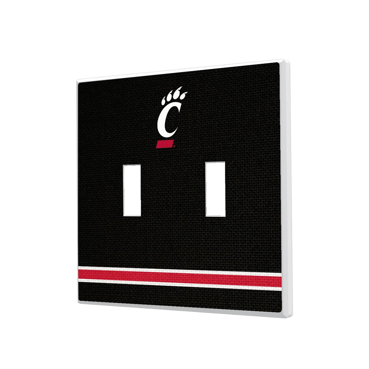 University of Cincinnati Bearcats Stripe Hidden-Screw Light Switch Plate
