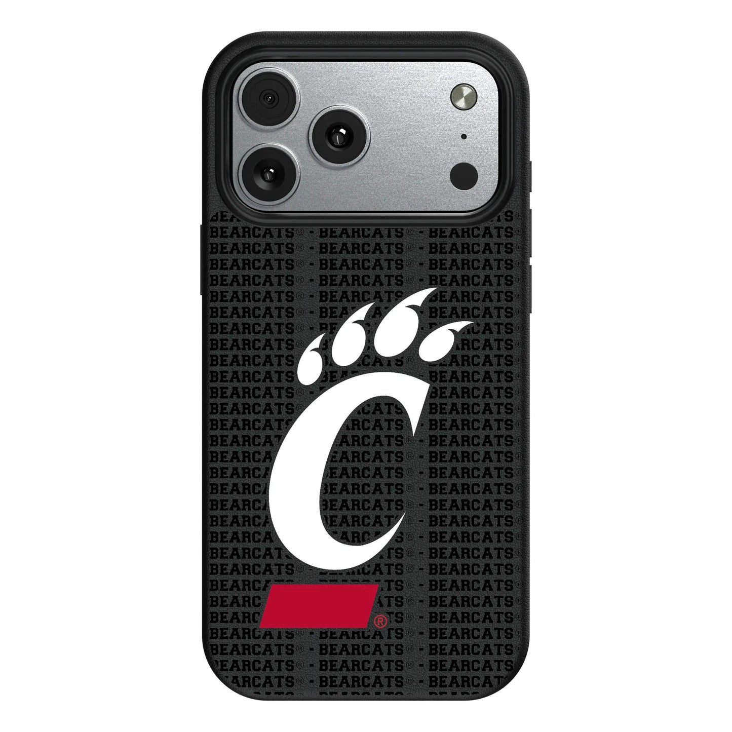 University of Cincinnati Bearcats Text Backdrop MagSafe Compatible Phone Case for Apple iPhone