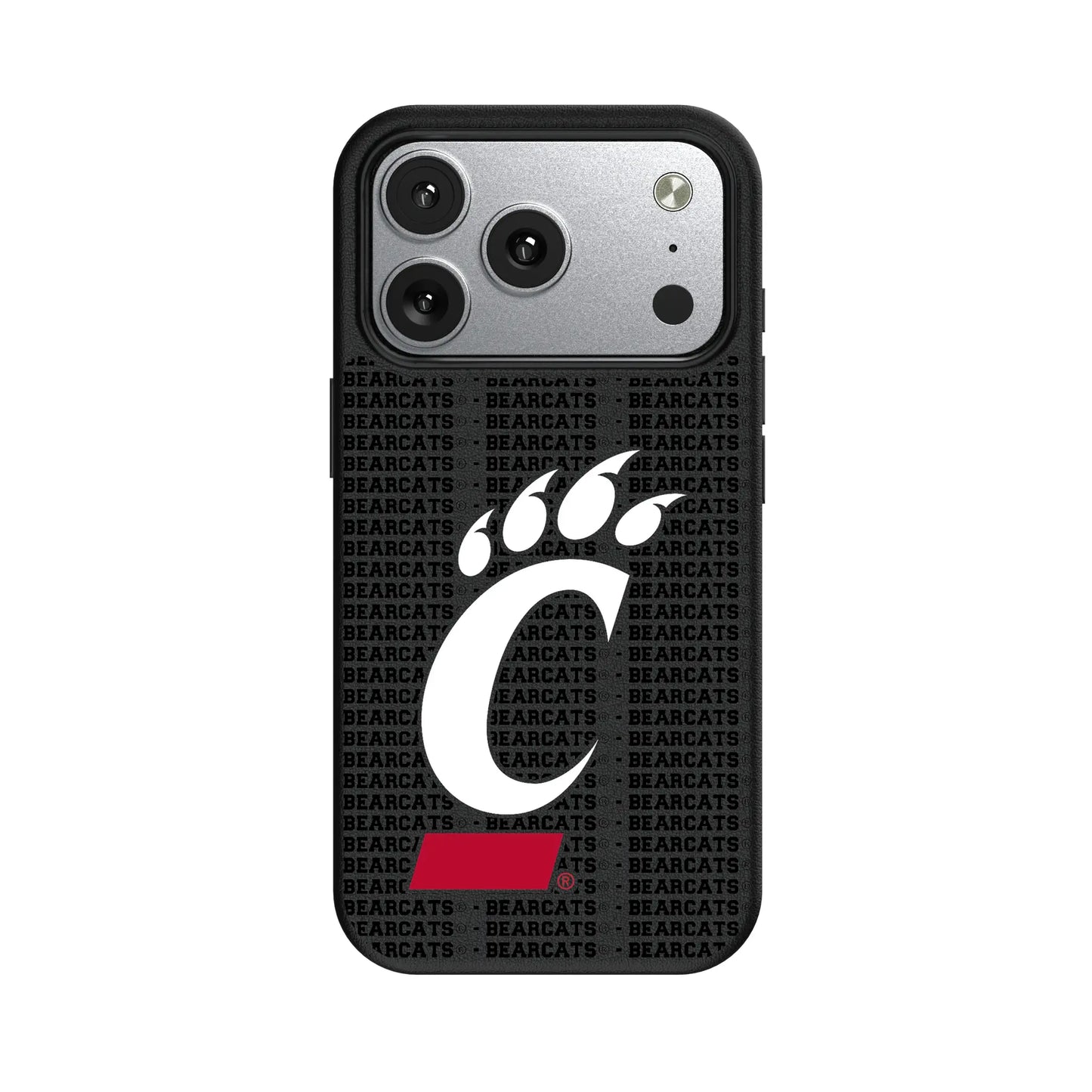 University of Cincinnati Bearcats Text Backdrop MagSafe Compatible Phone Case for Apple iPhone