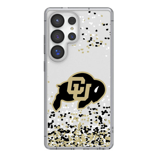University of Colorado Buffaloes Confetti Clear Phone Case for Samsung Galaxy