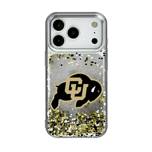 University of Colorado Buffaloes Confetti Glitter Phone Case for Apple iPhone