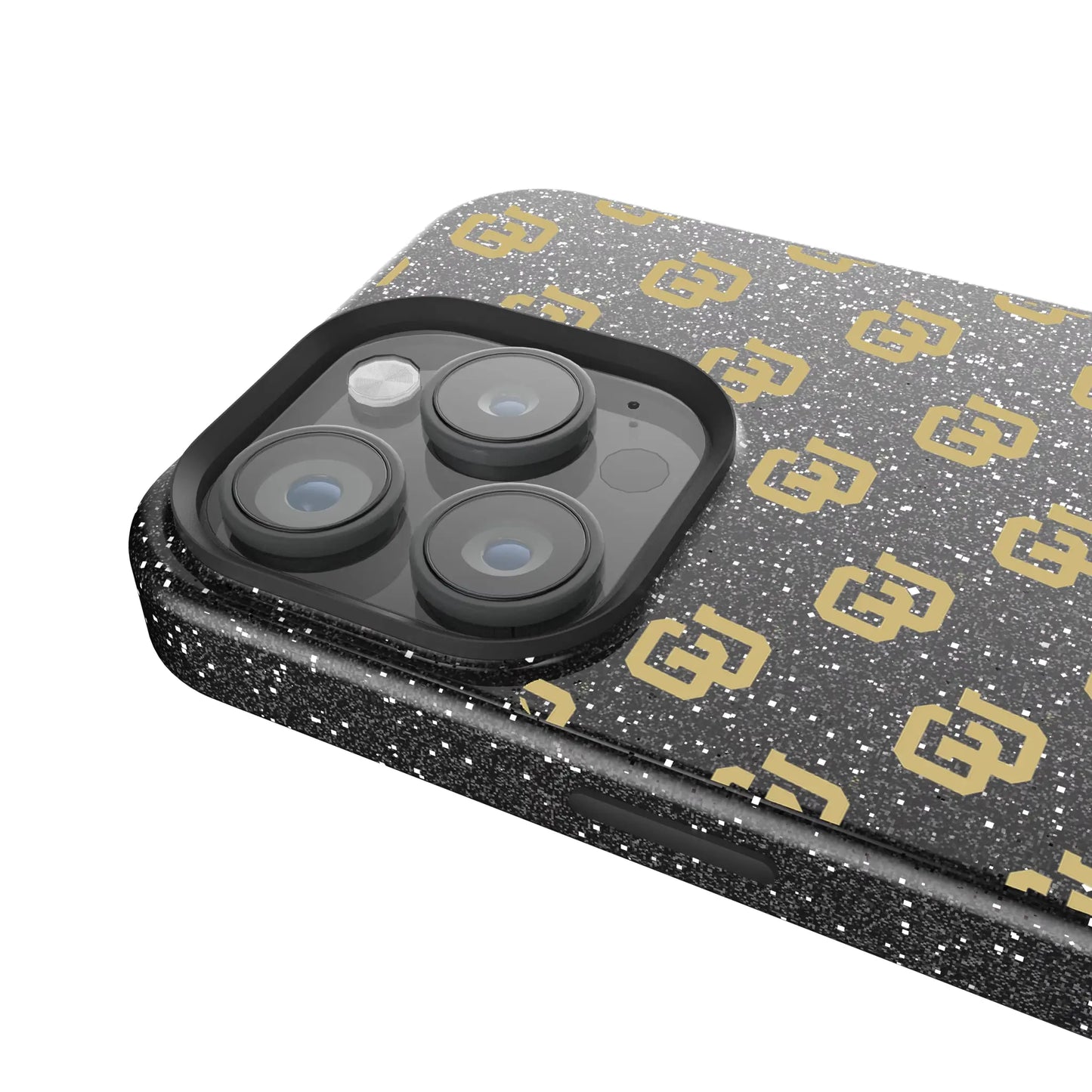 University of Colorado Buffaloes Fashion Pattern Black Bling Phone Case for Apple iPhone
