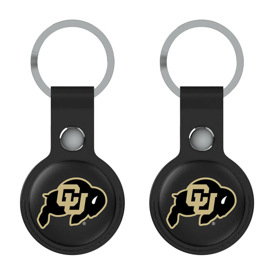 University of Colorado Buffaloes Insignia Black Airtag Holder 2-Pack
