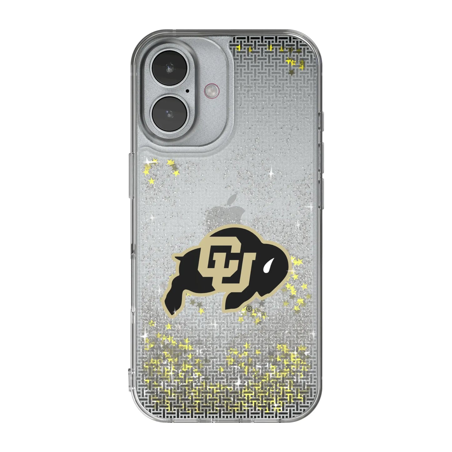 University of Colorado Buffaloes Linen Glitter Phone Case for Apple iPhone