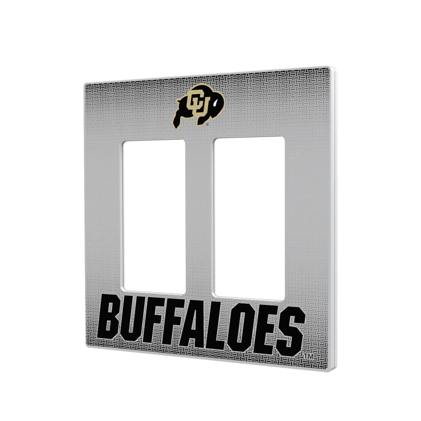 University of Colorado Buffaloes Linen Hidden-Screw Light Switch Plate