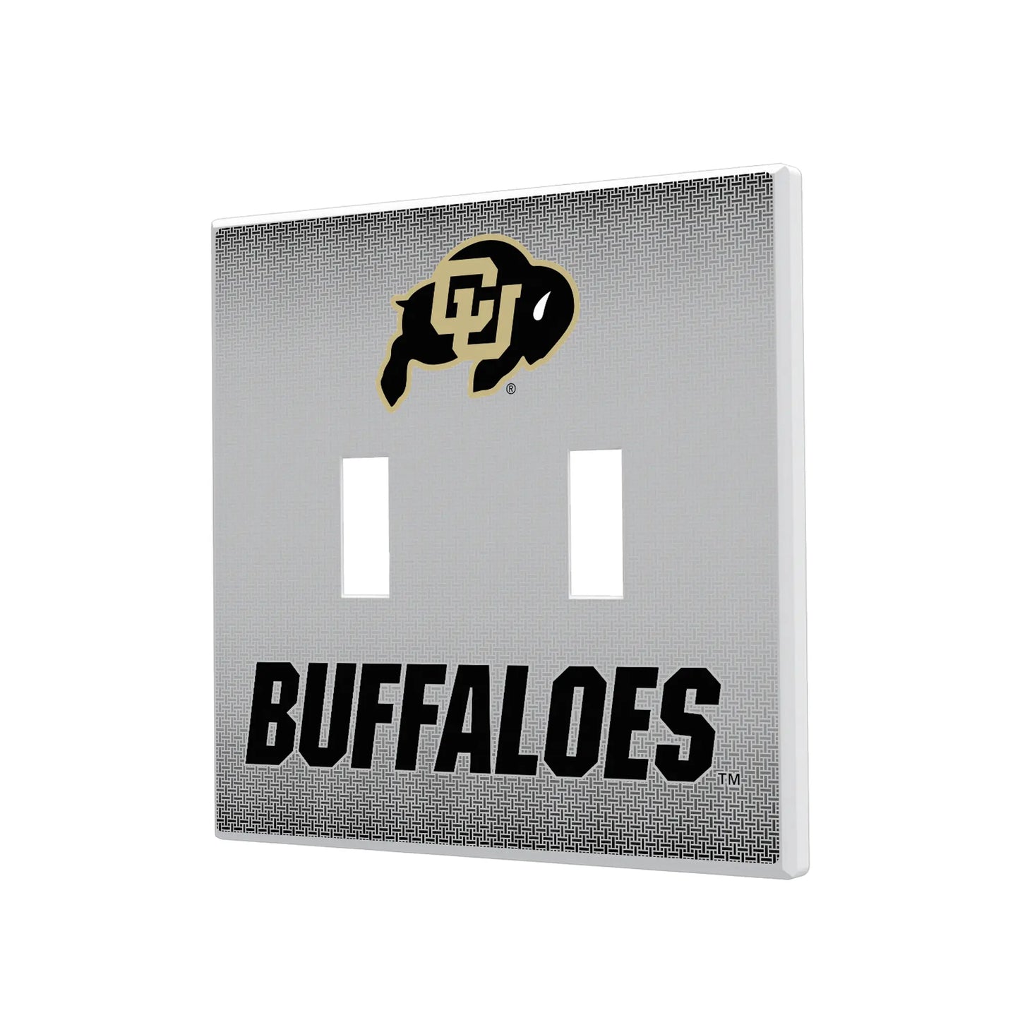 University of Colorado Buffaloes Linen Hidden-Screw Light Switch Plate