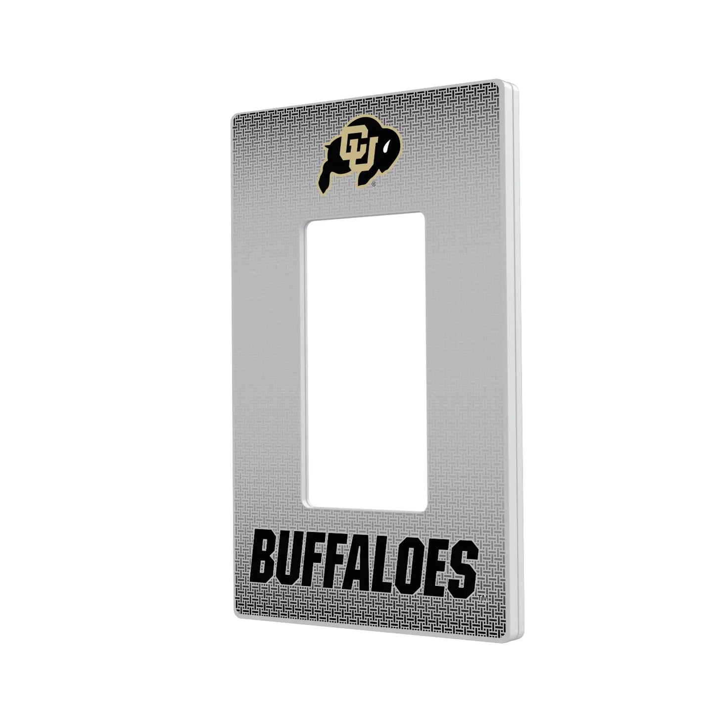 University of Colorado Buffaloes Linen Hidden-Screw Light Switch Plate