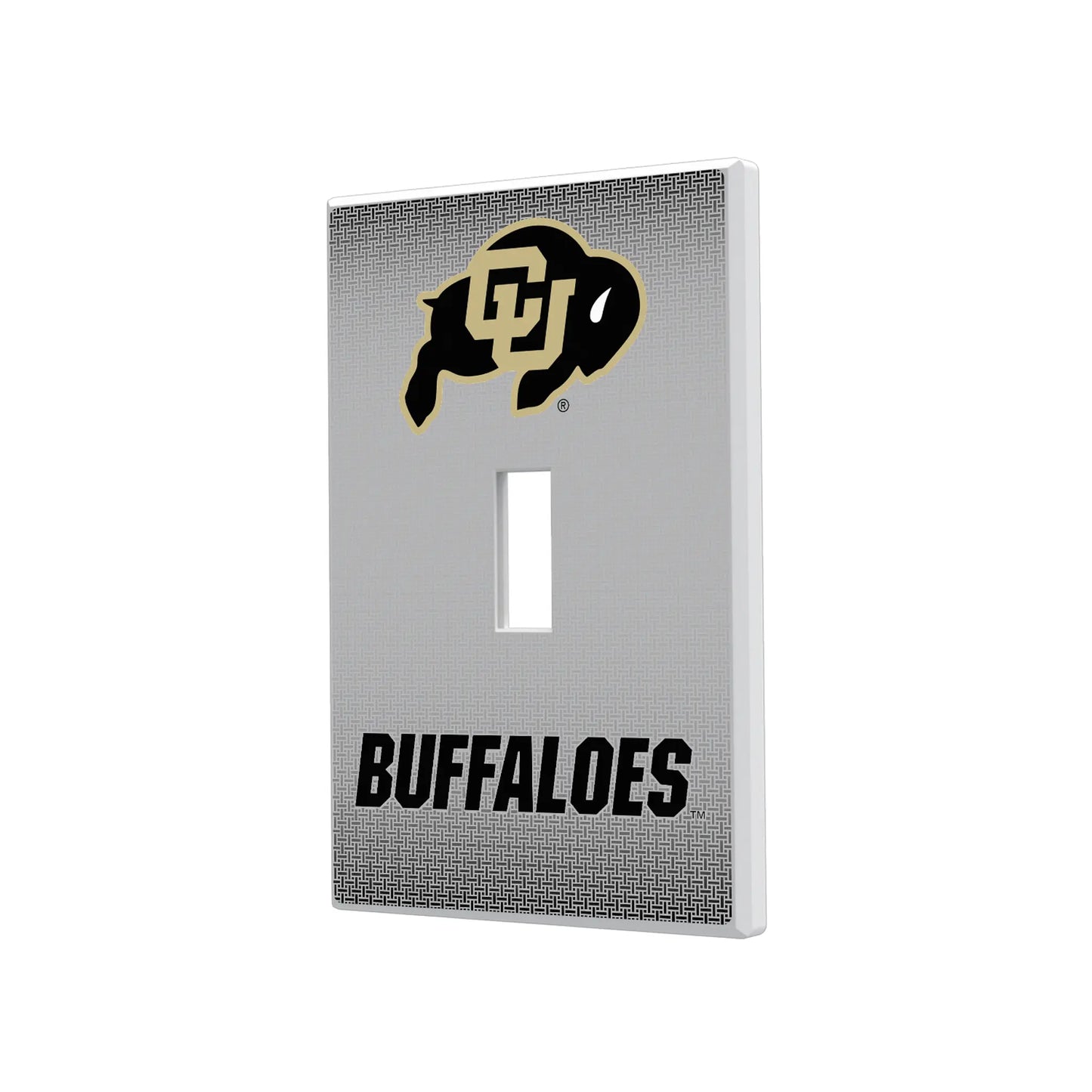 University of Colorado Buffaloes Linen Hidden-Screw Light Switch Plate