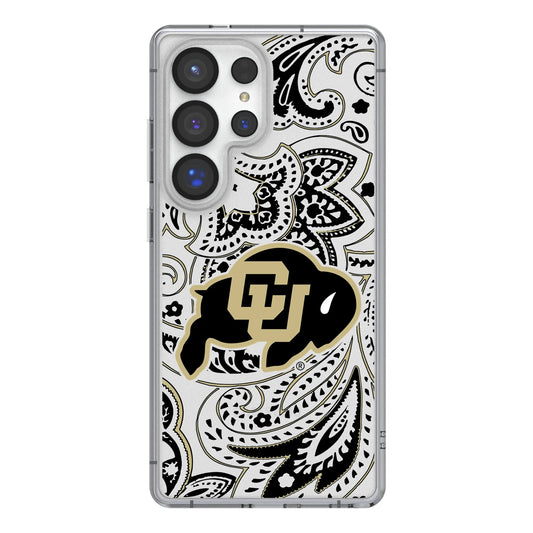 University of Colorado Buffaloes Paisley Clear Phone Case for Samsung Galaxy