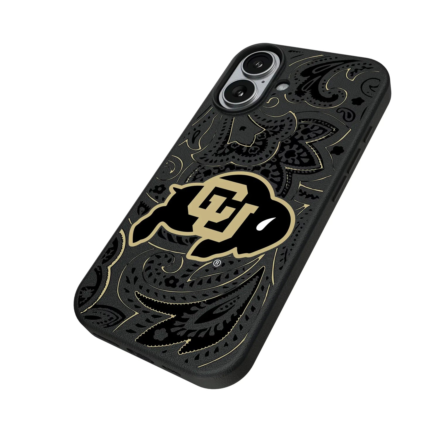 University of Colorado Buffaloes Paisley MagSafe Compatible Phone Case for Apple iPhone