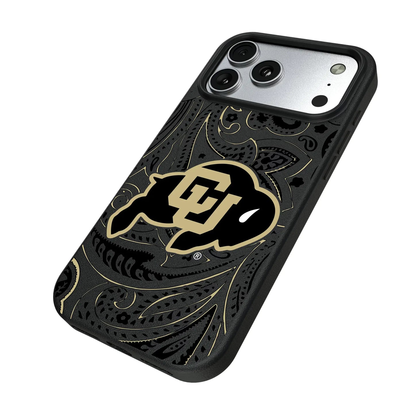 University of Colorado Buffaloes Paisley MagSafe Compatible Phone Case for Apple iPhone