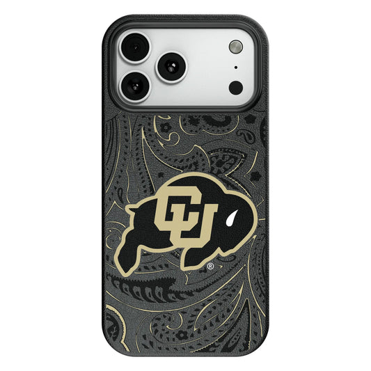 University of Colorado Buffaloes Paisley MagSafe Compatible Phone Case for Apple iPhone