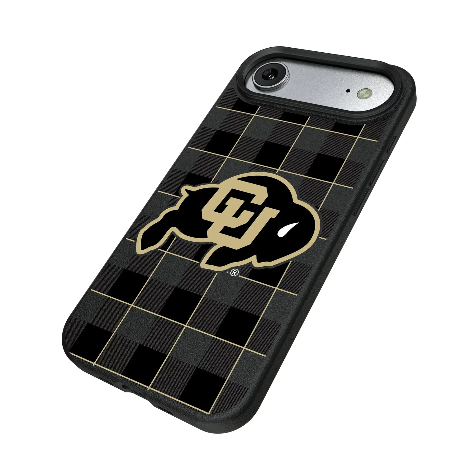 University of Colorado Buffaloes Plaid MagSafe Compatible Phone Case for Apple iPhone