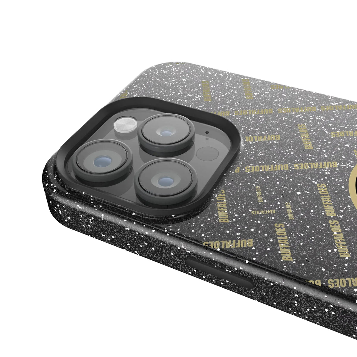 University of Colorado Buffaloes Quadtile Black Bling Phone Case for Apple iPhone