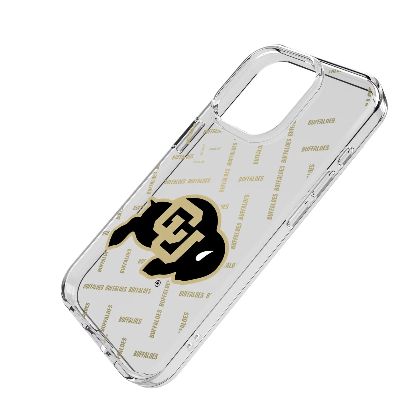University of Colorado Buffaloes Quadtile Clear Phone Case for Apple iPhone