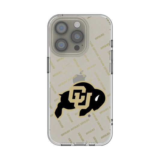 University of Colorado Buffaloes Quadtile Clear Phone Case for Apple iPhone