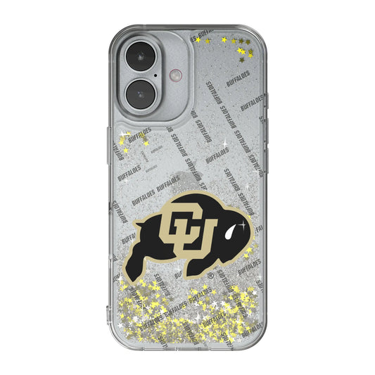 University of Colorado Buffaloes Quadtile Glitter Phone Case for Apple iPhone
