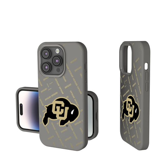University of Colorado Buffaloes Quadtile Soft Touch Phone Case for Apple iPhone
