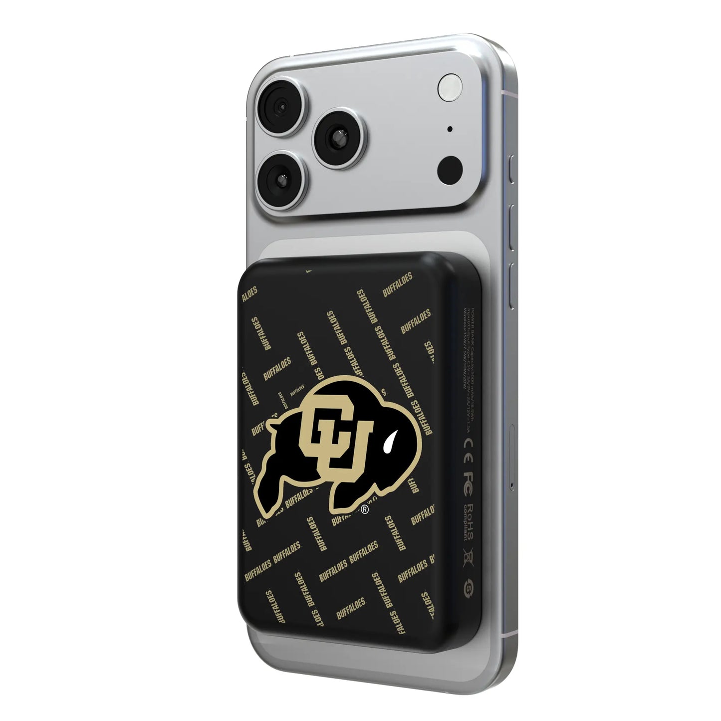 University of Colorado Buffaloes Quadtile Wireless Mag Power Bank