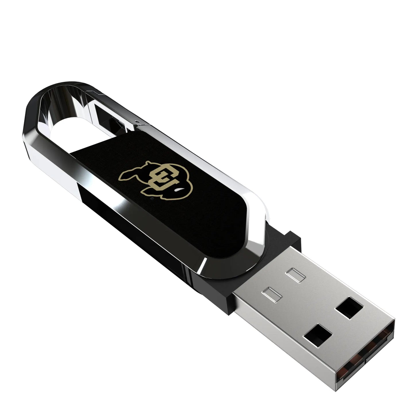 University of Colorado Buffaloes Solid USB 64GB Clip Style Flash Drive