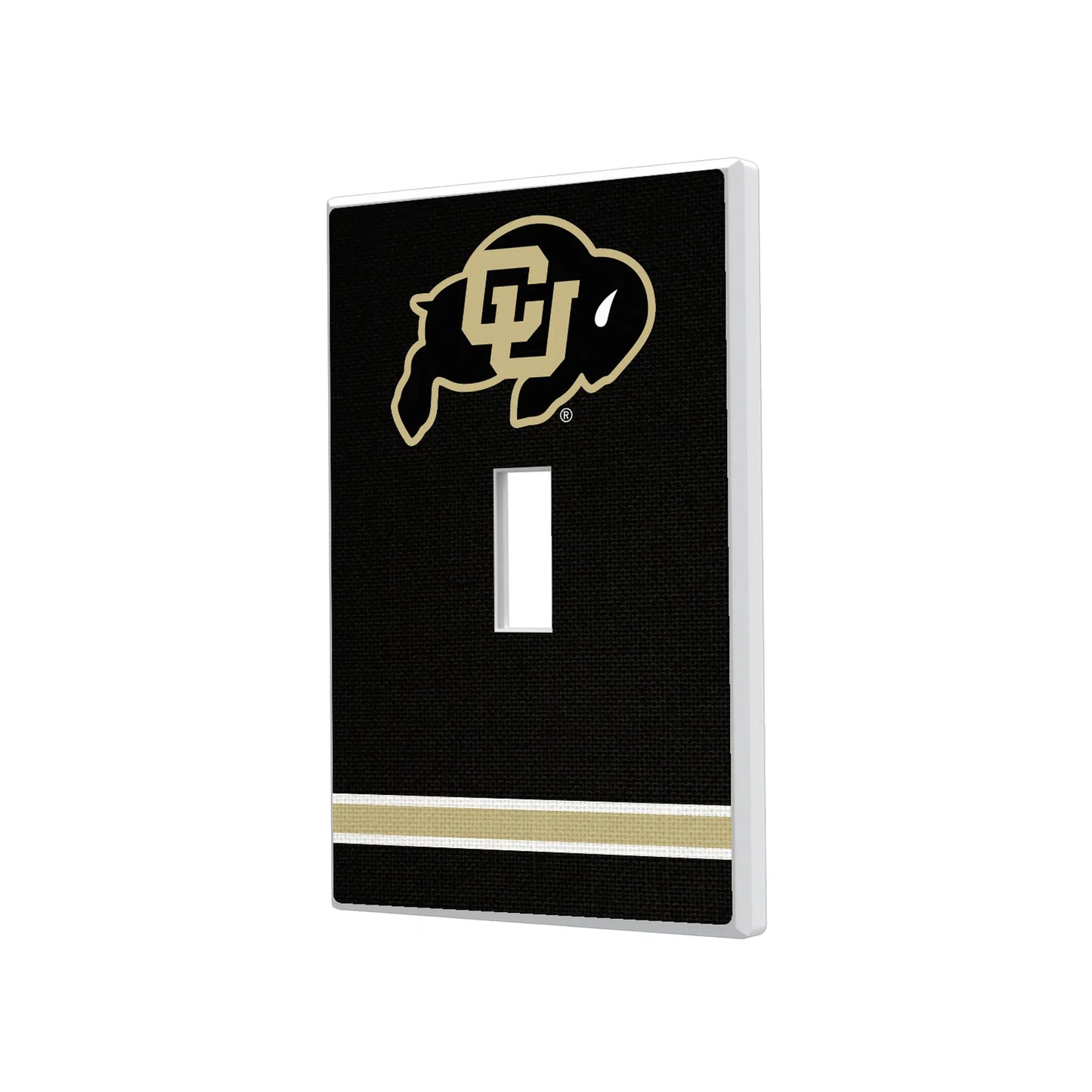 University of Colorado Buffaloes Stripe Hidden-Screw Light Switch Plate