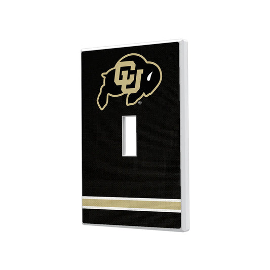 University of Colorado Buffaloes Stripe Hidden-Screw Light Switch Plate