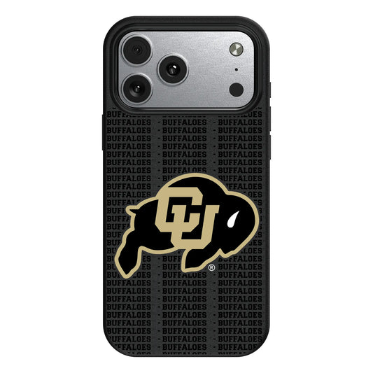 University of Colorado Buffaloes Text Backdrop MagSafe Compatible Phone Case for Apple iPhone