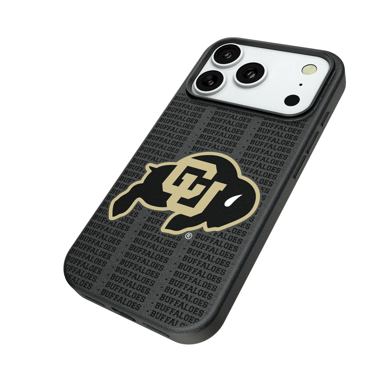 University of Colorado Buffaloes Text Backdrop MagSafe Compatible Phone Case for Apple iPhone