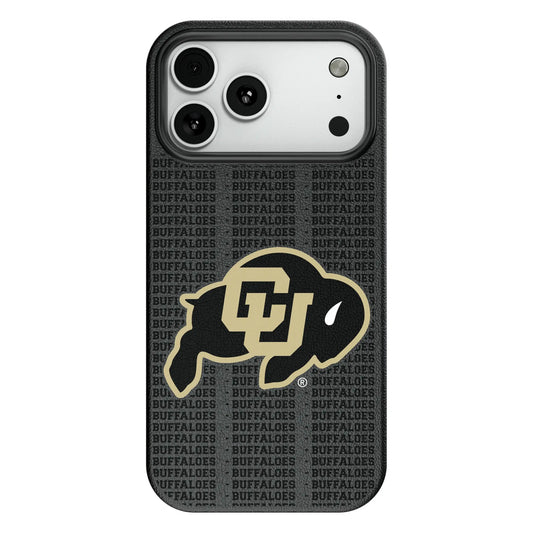 University of Colorado Buffaloes Text Backdrop MagSafe Compatible Phone Case for Apple iPhone