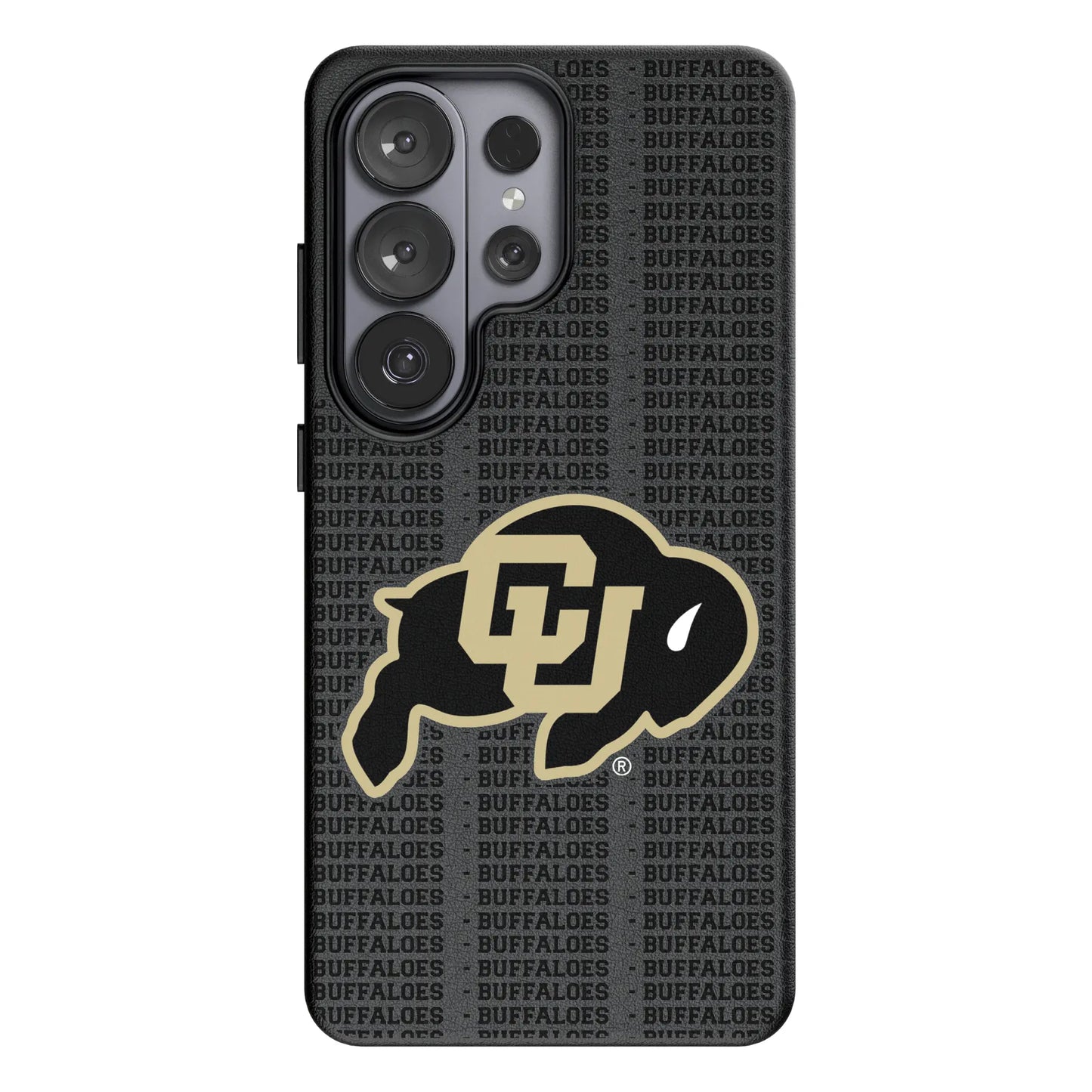 University of Colorado Buffaloes Text Backdrop MagSafe Compatible Phone Case for Samsung Galaxy