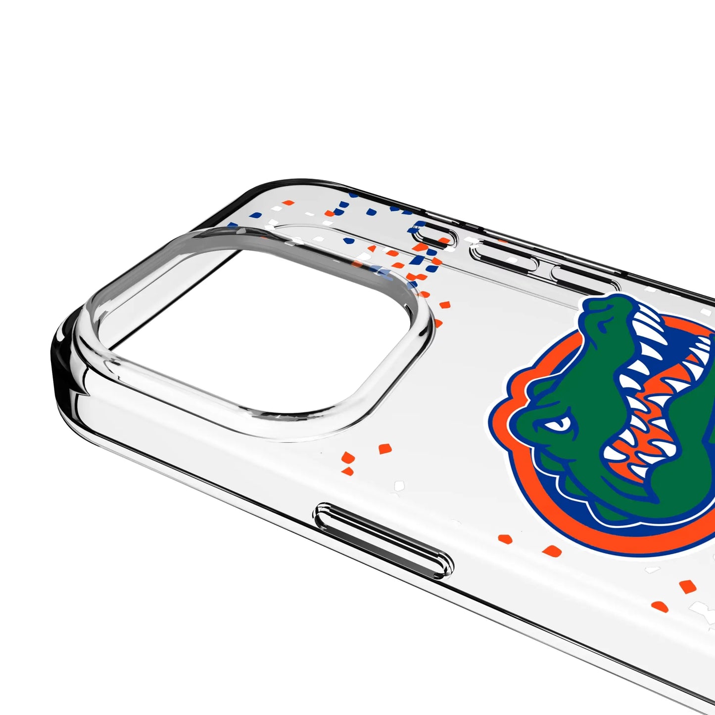 University of Florida Gators Confetti Clear Phone Case for Apple iPhone