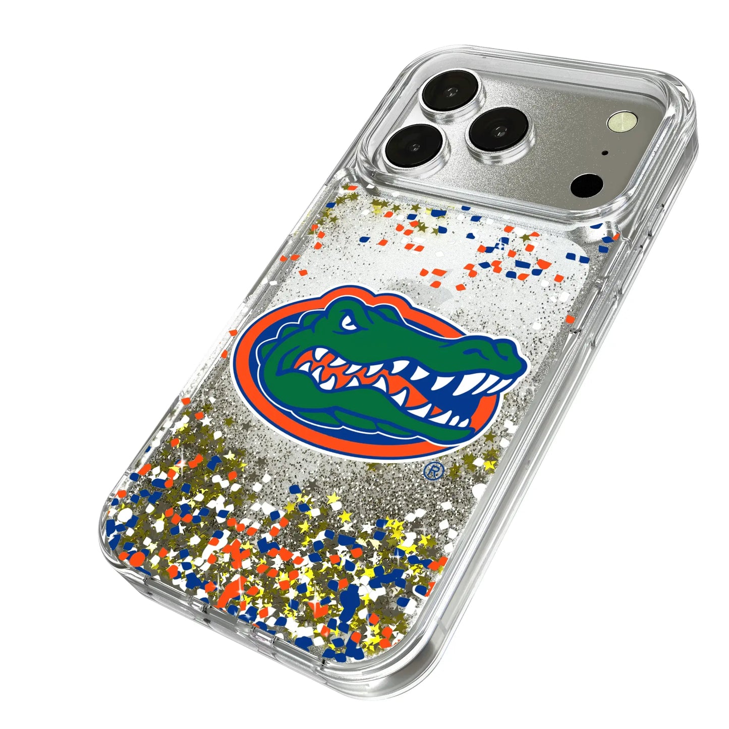 University of Florida Gators Confetti Glitter Phone Case for Apple iPhone