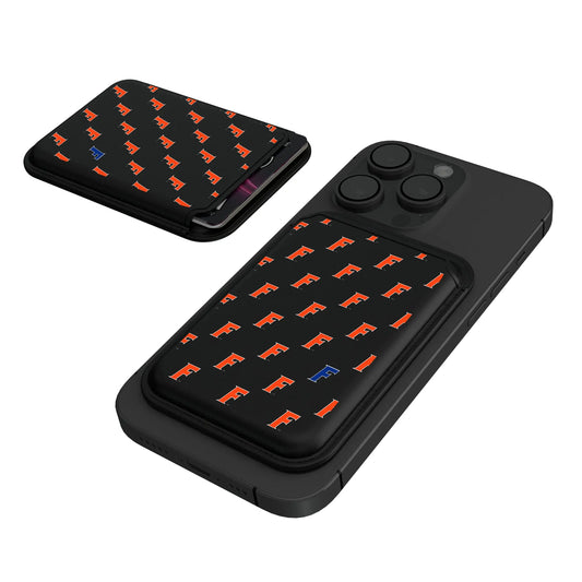 University of Florida Gators Fashion Pattern Black Magnetic Credit Card Wallet