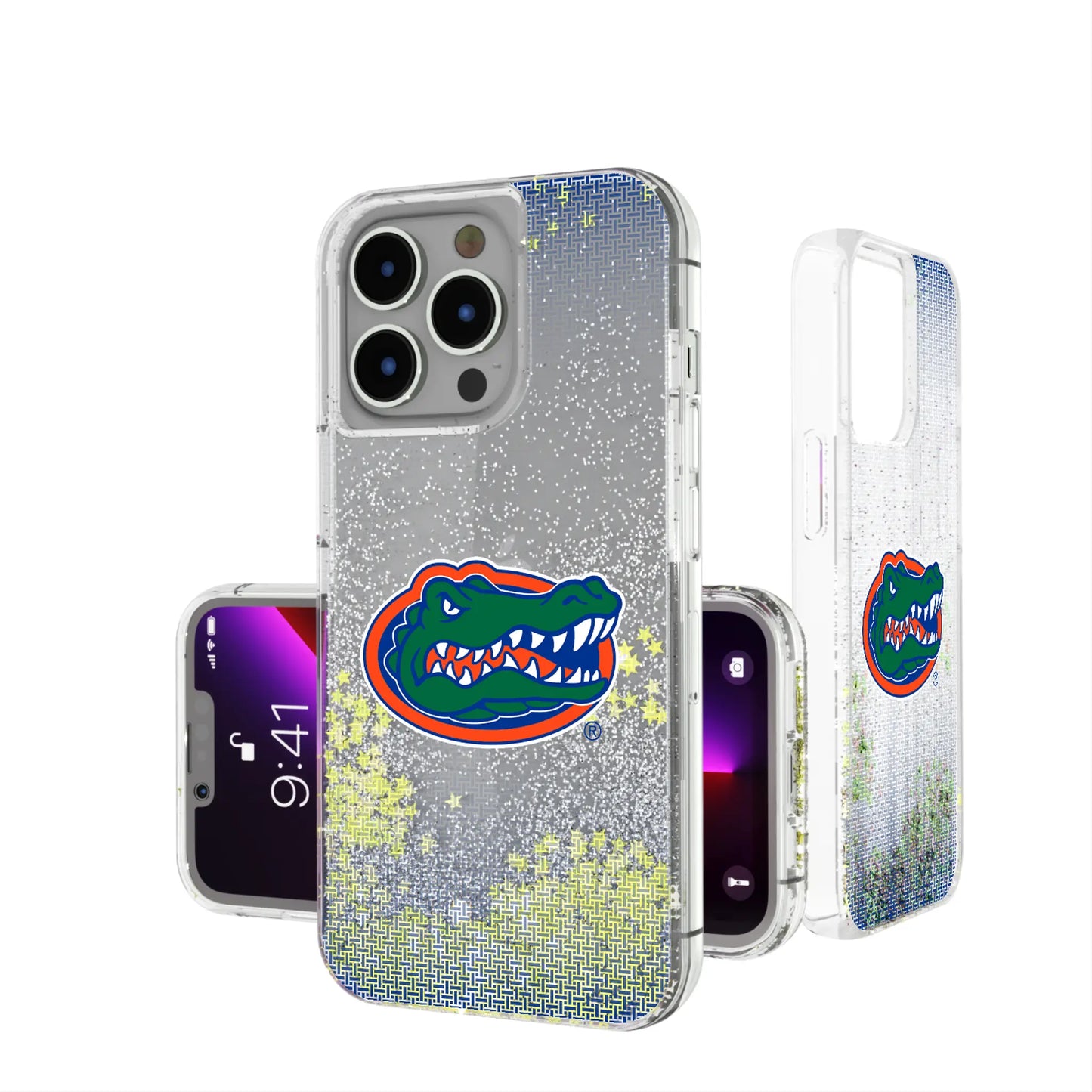 University of Florida Gators Linen Glitter Phone Case for Apple iPhone