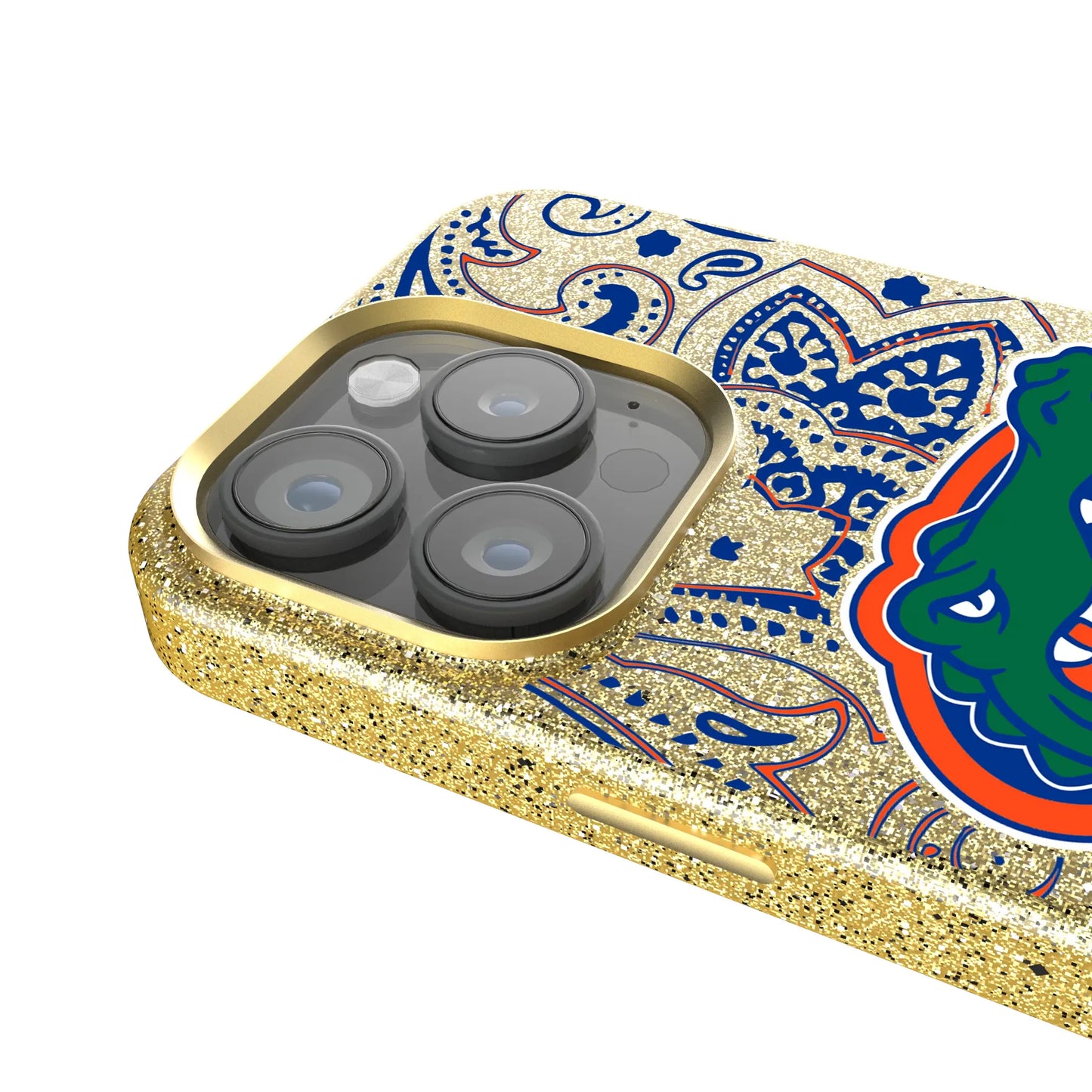 University of Florida Gators Paisley Bling Phone Case for Apple iPhone