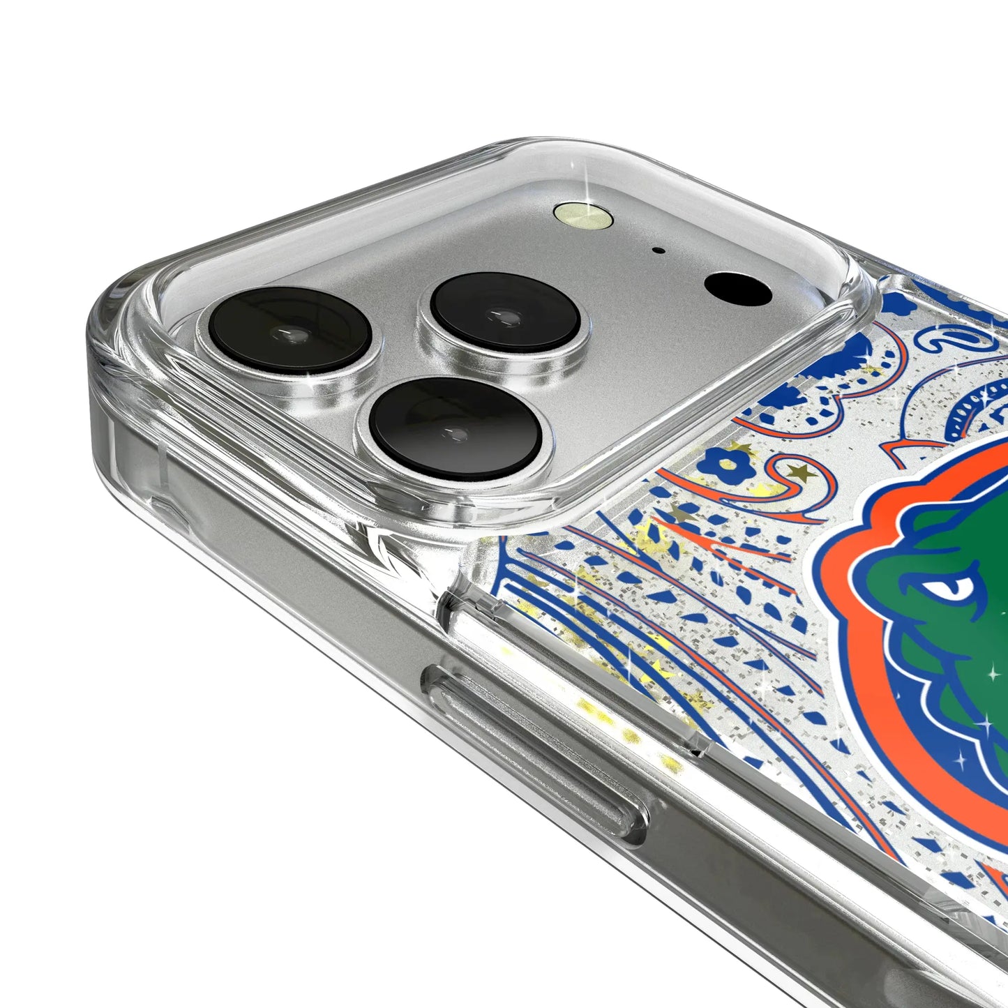 University of Florida Gators Paisley Glitter Phone Case for Apple iPhone
