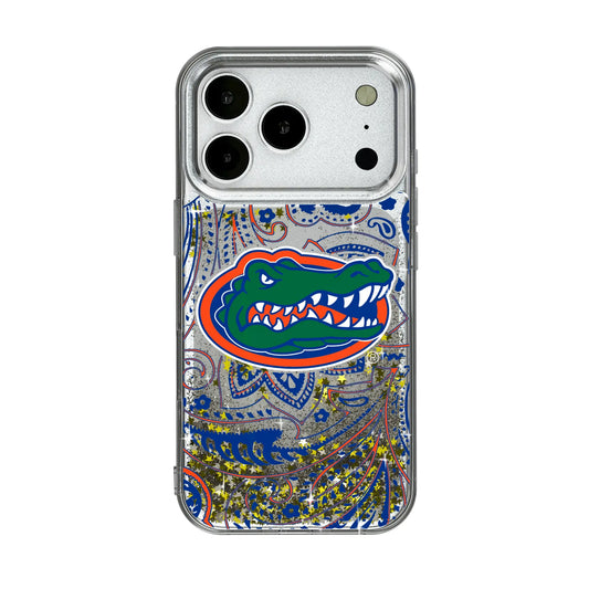 University of Florida Gators Paisley Glitter Phone Case for Apple iPhone