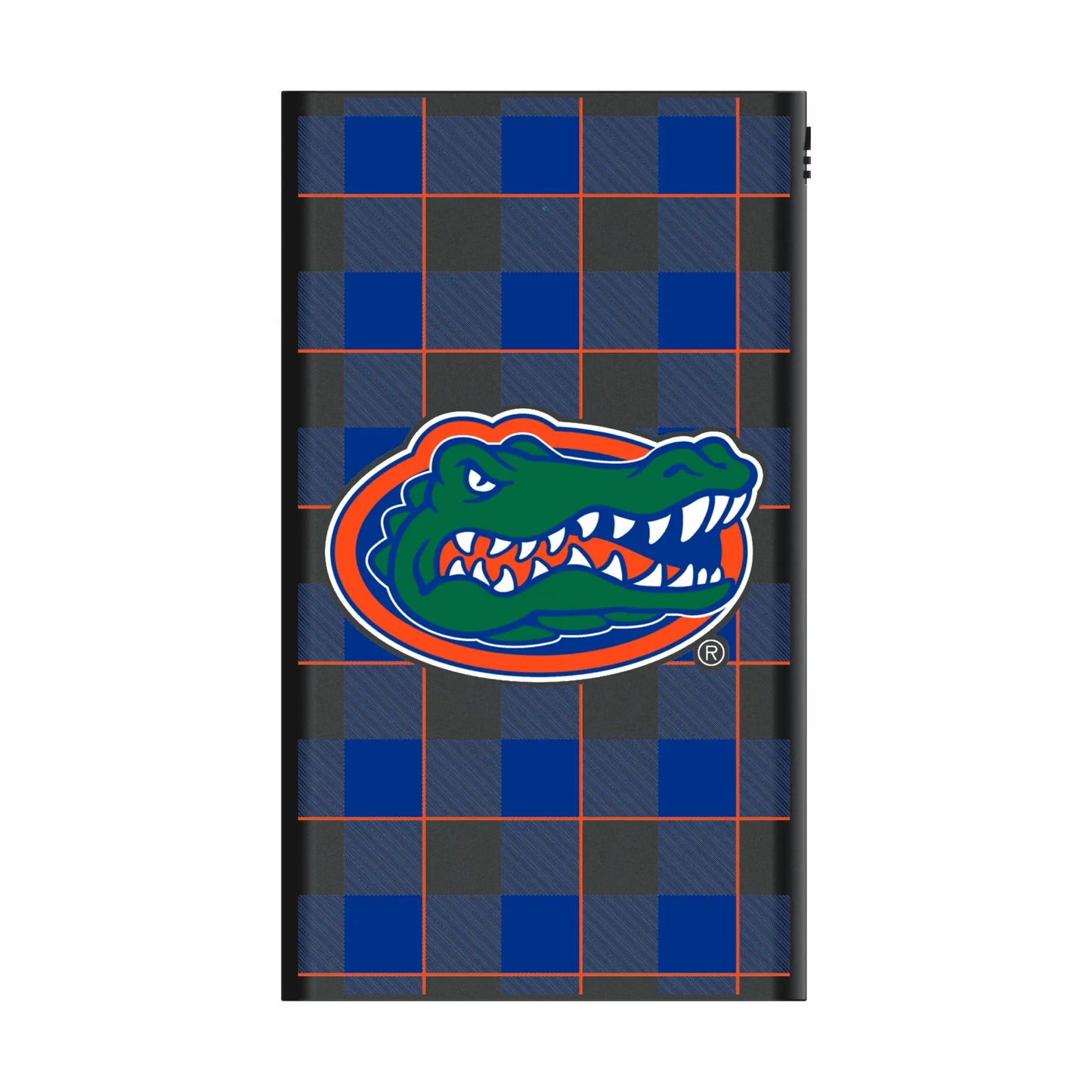 University of Florida Gators Plaid 5000mAh Flat Powerbank