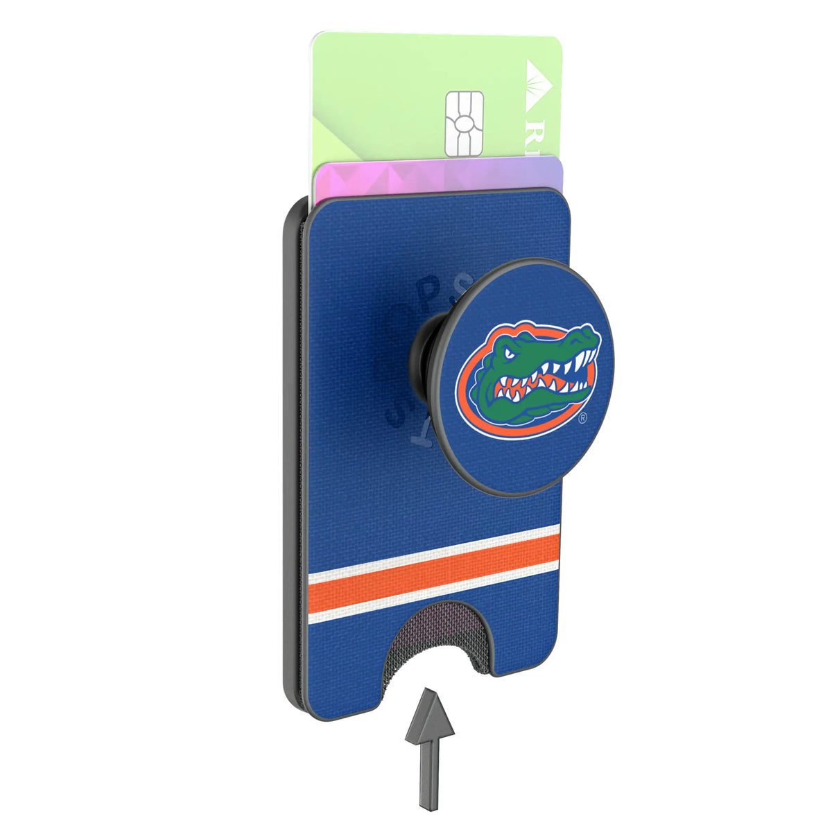 University of Florida Gators Stripe PopSockets MagSafe-Compatible PopWallet+